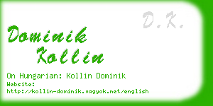 dominik kollin business card